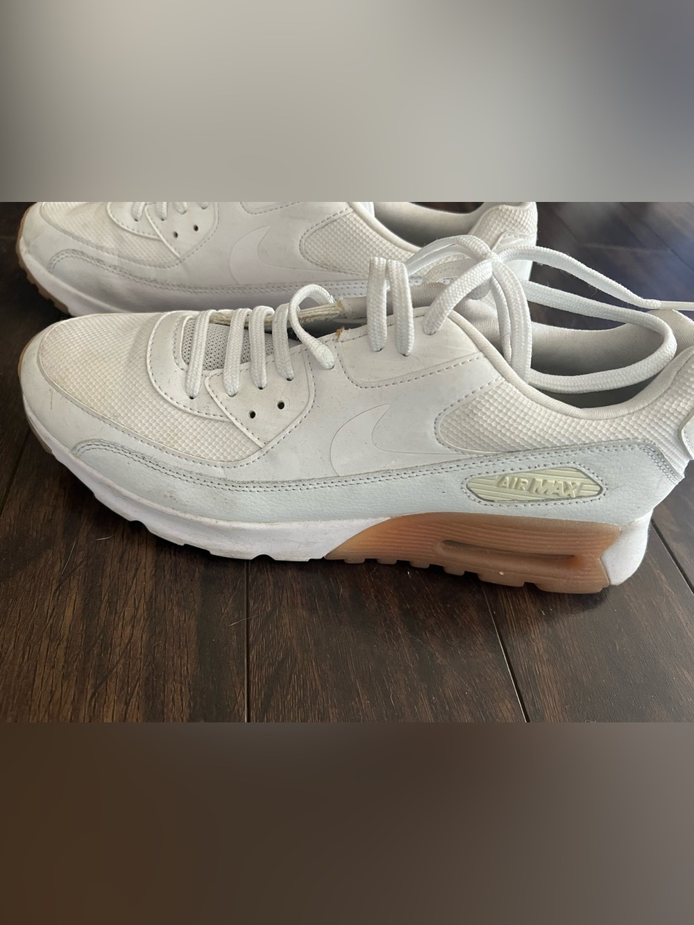 Nike Women's White Sneakers with Gum Accents